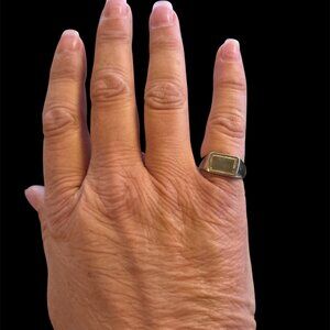 Wolf Circus Stainless Steel Parker Signet Ring Size 7